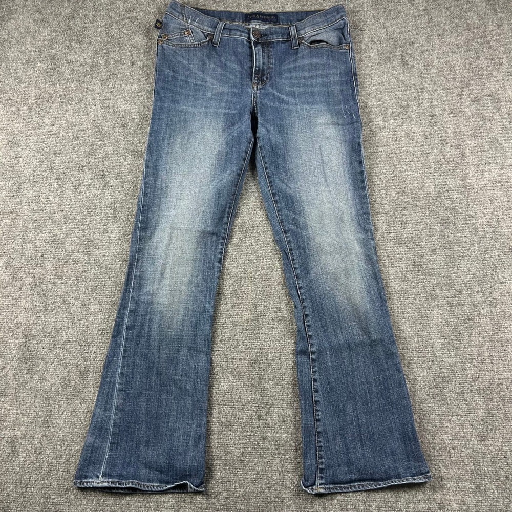 Rock & Republic Kasandra Jeans Womens 12 S Blue Bootcut Stretch Denim R Logo